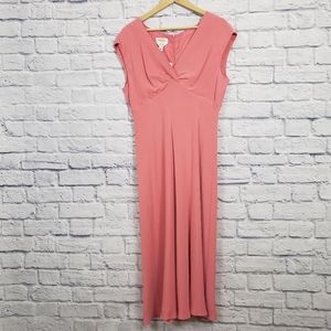 Talbots 100% silk pink dress